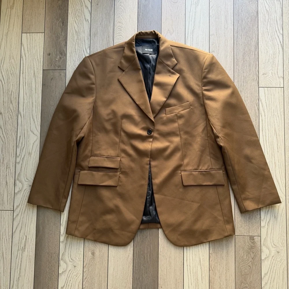 Men's We11done Tan Blazer Suit